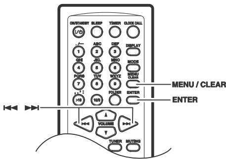 ONKYO CR-445 - Pour effacer la présélection, appuyez sur le bouton [ENTER]. - 1