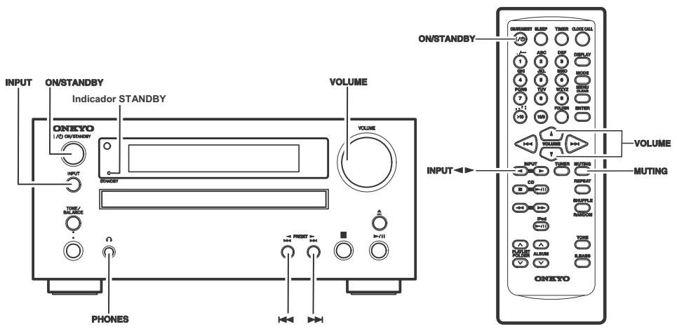 ONKYO CR-445 - Conecte el cable de alimentacion a una toma de corriente adecuada. - 2