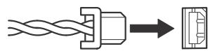 ONKYO CR-445 - Conexión de la antenna de espira AM - 2