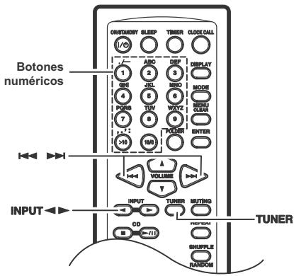 ONKYO CR-445 - Selecciónar emisoras presintonizadas - 1