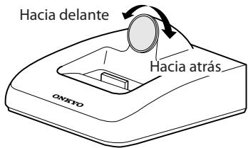 ONKYO DS-A3 - Ajustar el adaptor del iPod - 1