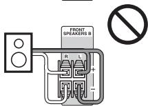 ONKYO HT-S3300 - Precauciones para la connexion de los altavoces - 12