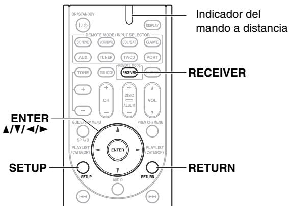 ONKYO HT-S3300 - Procedimientos comunes en el menu de configuración - 1