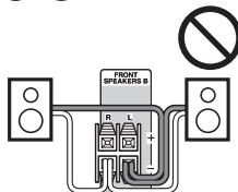 ONKYO HT-S3300 - Precauciones para la connexion de los altavoces - 11