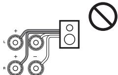ONKYO HT-S3300 - Precauciones para la connexion de los altavoces - 9