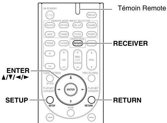ONKYO HT-S3300 - Procedures courantes dans le menu de configuration - 1