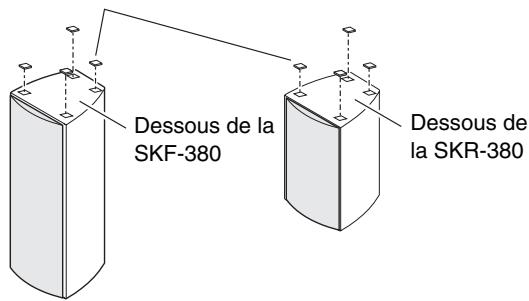 ONKYO HT-S3300 - Utilisation des patins en caoutchouc pour une assise plus stable - 1