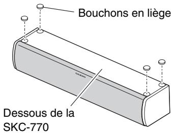 ONKYO SKF-770 - Utilisez les bouchons en liège pour un plateau plus stable - 1