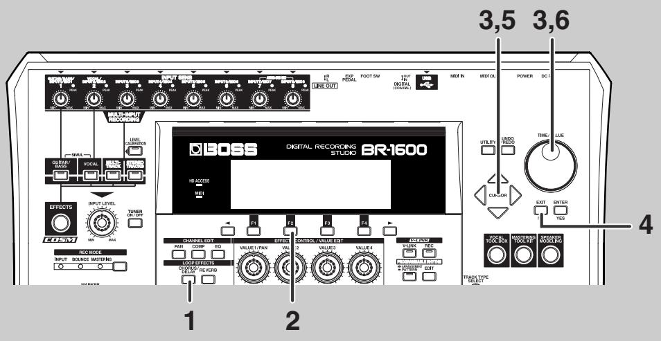 BOSS BR-1600 CD - Appliqueur un effet chorus, delay ou doubling - 1