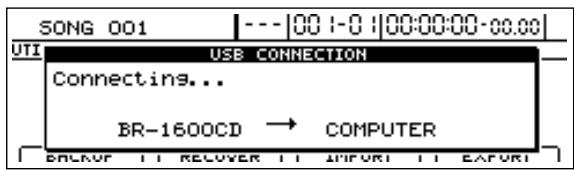 BOSS BR-1600 CD - Amenez le curseur sur "BACKUP" et appuyez sur [ENTER/YES]. - 1