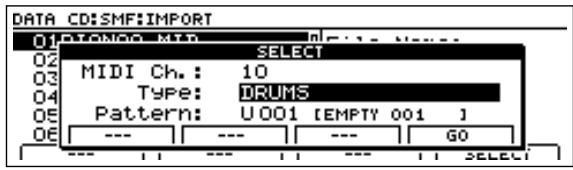 BOSS BR-1600 CD - Précautions pour l'import de données SMF - 5