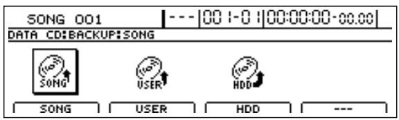 BOSS BR-1600 CD - Appuyez sur CD-R/RW [DATA SAVE/LOAD]. - 2