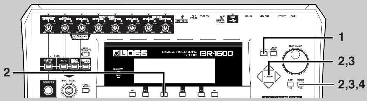 BOSS BR-1600 CD - Ecouter les démons et selection de morceaux (Song Select) - 1