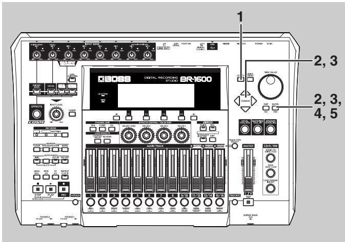 BOSS BR-1600 CD - - Mémoires d'effets - 1