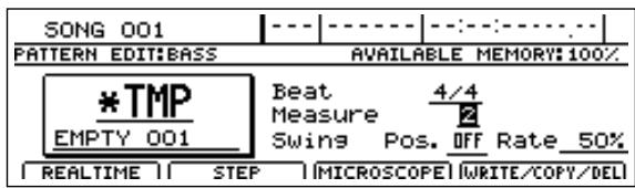 BOSS BR-1600 CD - Insérer une note: - 1