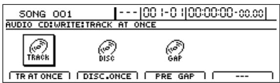 BOSS BR-1600 CD - Appuyez sur [F1] (WRITE). - 1