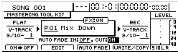 BOSS BR-1600 CD - Effectuer un fade out automatique - 1