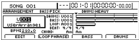 BOSS BR-1600 CD - Nommer et sauvegarder des arrangements rythmiques - 2