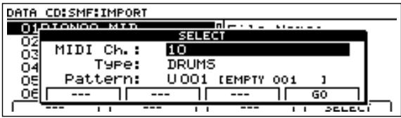 BOSS BR-1600 CD - Précautions pour l'import de données SMF - 6
