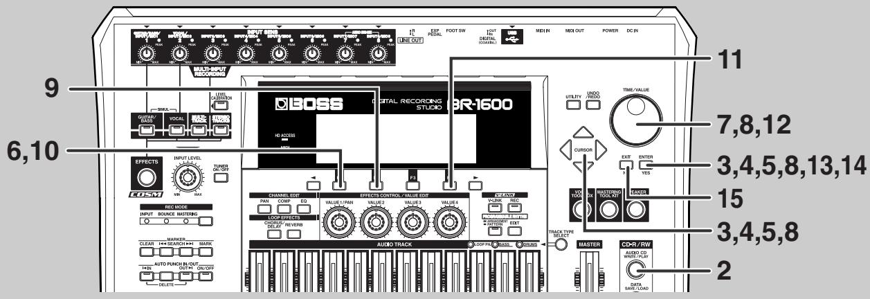 BOSS BR-1600 CD - Graver plusieurs morceaux à la fois (Disc At Once By Song) - 1