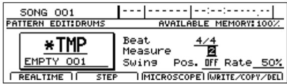 BOSS BR-1600 CD - Insérer une note: - 2