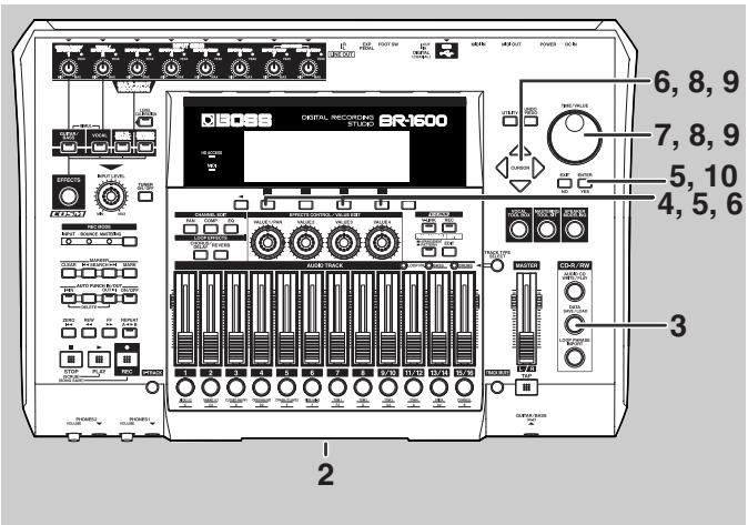BOSS BR-1600 CD - Précautions pour l'import de données SMF - 1