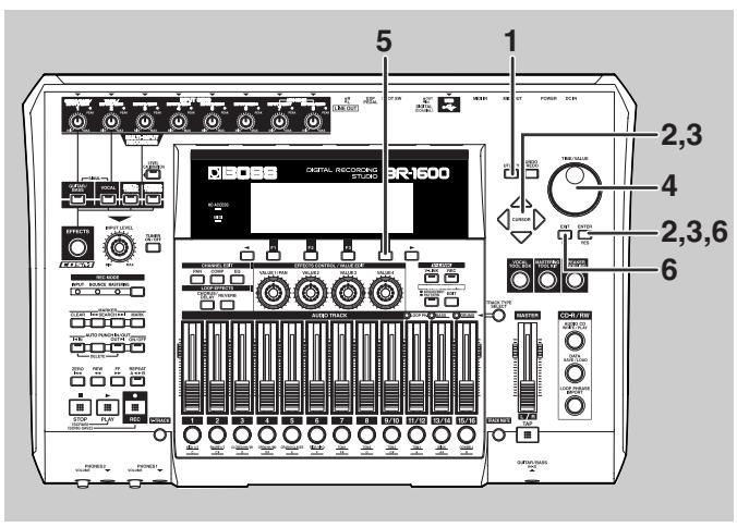 BOSS BR-1600 CD - Initialiser le disque dur (Disk Initialize) - 2