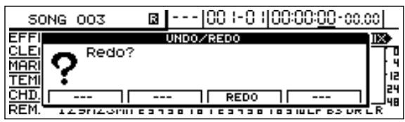BOSS BR-1600 CD - Appuyez sur [UNDO/REDO]. - 1