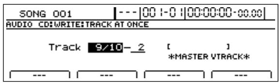 BOSS BR-1600 CD - Amenez le curseur sur TR AT ONCE et appuyez sur [ENTER/YES]. - 1