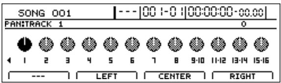 BOSS BR-1600 CD - Appuyez sur CHANNEL EDIT [PAN]. - 1