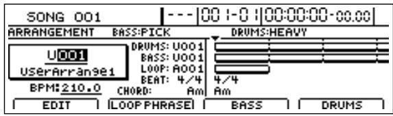 BOSS BR-1600 CD - Entrer des accords - 1