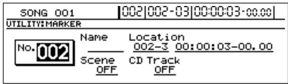 BOSS BR-1600 CD - Déplacer un marqueur - 3