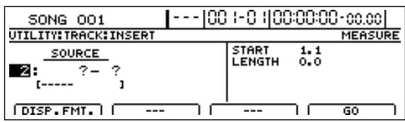 BOSS BR-1600 CD - Insérer un espace vide entre des données audio (Track Insert) - 6