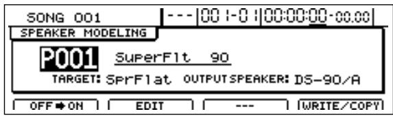 BOSS BR-1600 CD - Appuyez sur [SPEAKER MODELING]. - 1