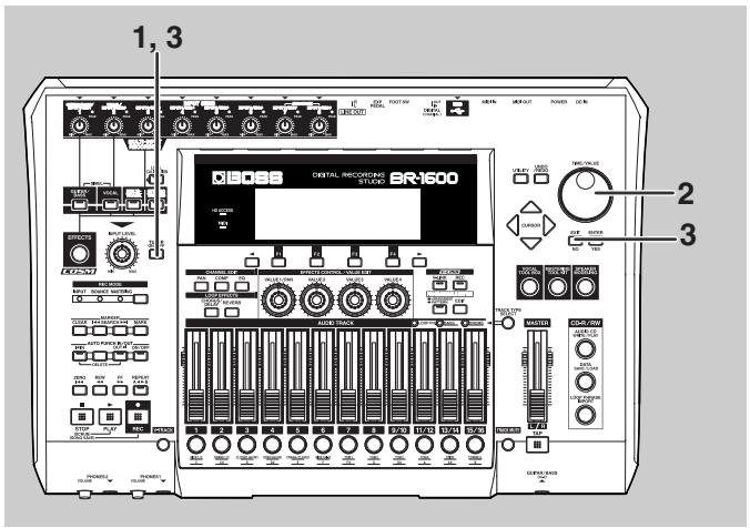 BOSS BR-1600 CD - Réglage du diapason - 1