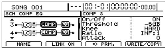 BOSS BR-1600 CD - Commutation mono/stéroides compress-seurs, égaliseurs et filtres coupe-bas - 3