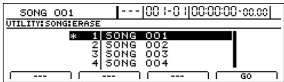 BOSS BR-1600 CD - Effacer des morceaux (Song Erase) - 4