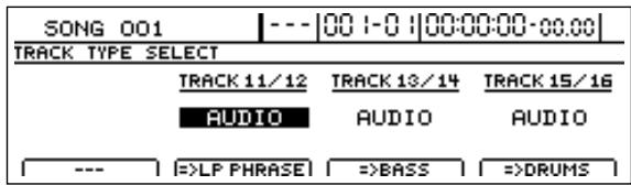 BOSS BR-1600 CD - Appuyez sur [TRACK TYPE SELECT]. - 1