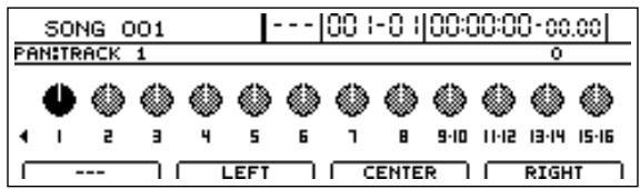 BOSS BR-1600 CD - Appuyez sur CHANNEL EDIT [PAN]. - 1