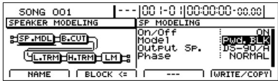 BOSS BR-1600 CD - Amenez le curseur sur le paramètre à modifier et changez-en le réglage avec la molette TIME/VALUE. - 1