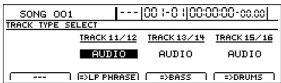 BOSS BR-1600 CD - Appuyez sur [TRACK TYPE SELECT]. - 1