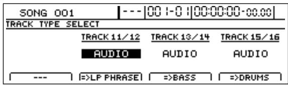 BOSS BR-1600 CD - Appuyez sur [TRACK TYPE SELECT]. - 1