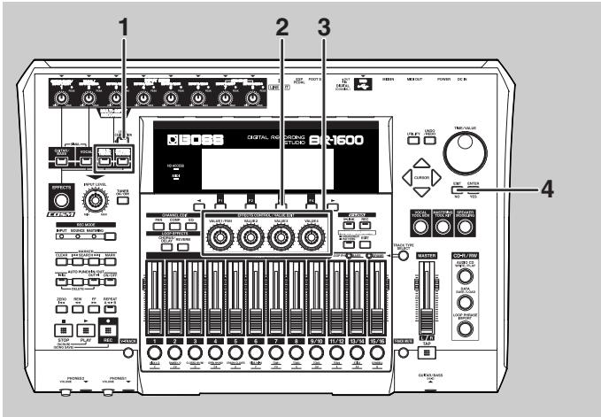 BOSS BR-1600 CD - Réglage manuel de la balance - 1