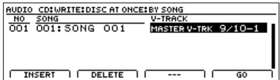 BOSS BR-1600 CD - Graver plusieurs morceaux à la fois (Disc At Once By Song) - 7