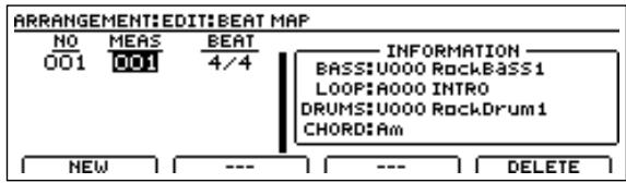 BOSS BR-1600 CD - Spécifier la métrique pour chaque mesure (Beat Map) - 3