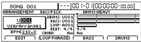 BOSS BR-1600 CD - Assembler des parties de batterie et de basse - 1