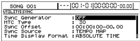 BOSS BR-1600 CD - Réglage d'un décalage pour la synchro (Sync Offset) - 2