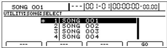 BOSS BR-1600 CD - Amenez le curseur sur l'icone SELECT et appuyez sur [ENTER/YES]. - 1