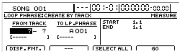 BOSS BR-1600 CD - Utilisation d'un extrait d'une piste audio - 2