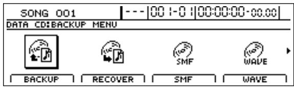 BOSS BR-1600 CD - Archiver des données utiliser (User Backup) - 1